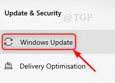 Windows Update'i vahekaart Uus