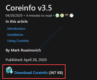 Coreinfo