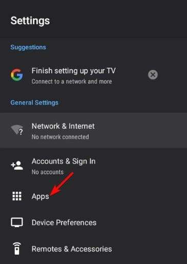 aplikace pro Android TV