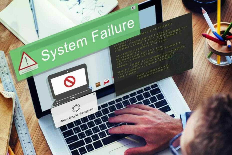 arreglar error fatal del sistema