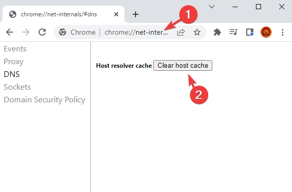 Host-Cache in Chrome leeren