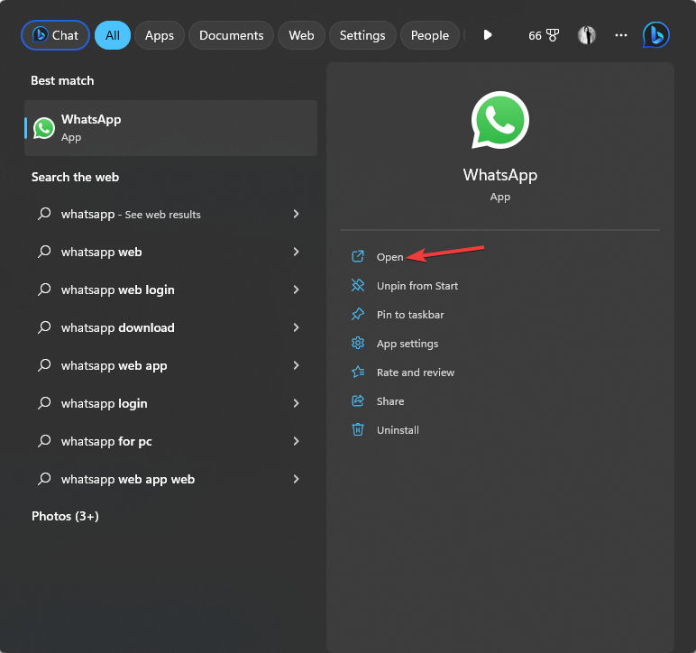 WhatsApp открыть Общий доступ к экрану WhatsApp