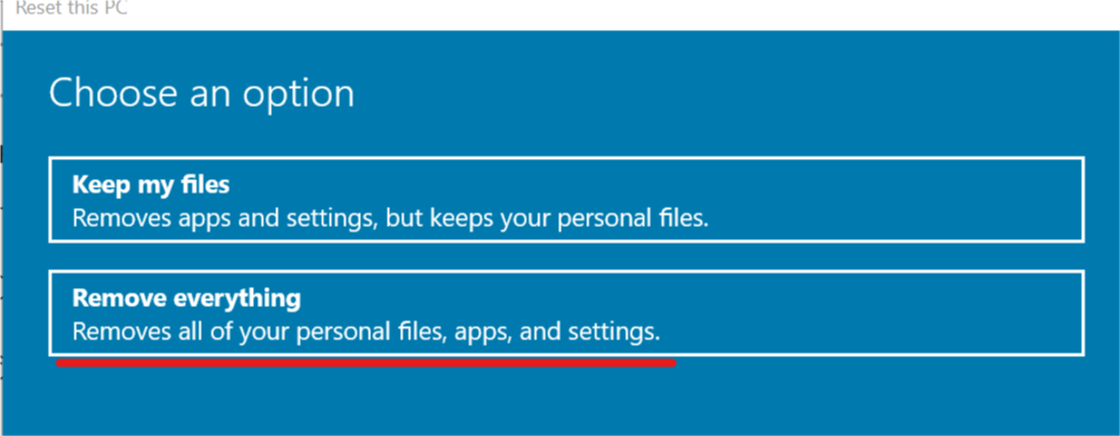 Скиньте налаштування цього ПК на видалення шкідливих програм Windows 10