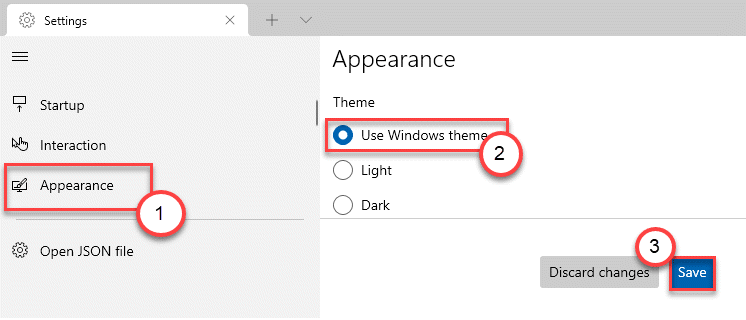 Windows-Design verwenden Min