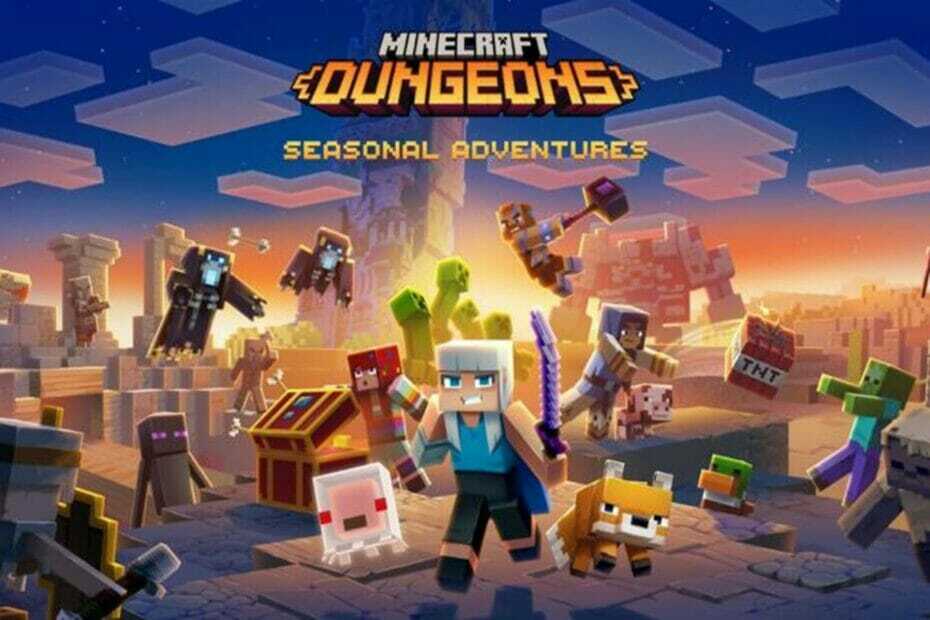 Minecraft Dungeonsのアップデートが到着しました。これには、Seasonal Adventures、TheTowerなどが含まれます。