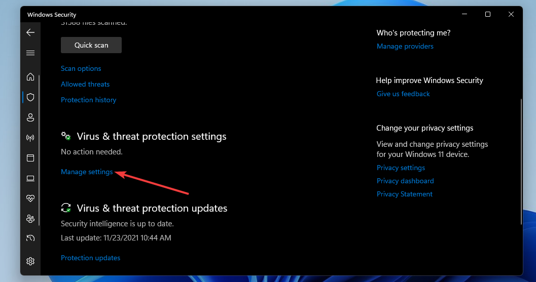 L'option Gérer les paramètres de Windows 11 Chrome ne fonctionne pas