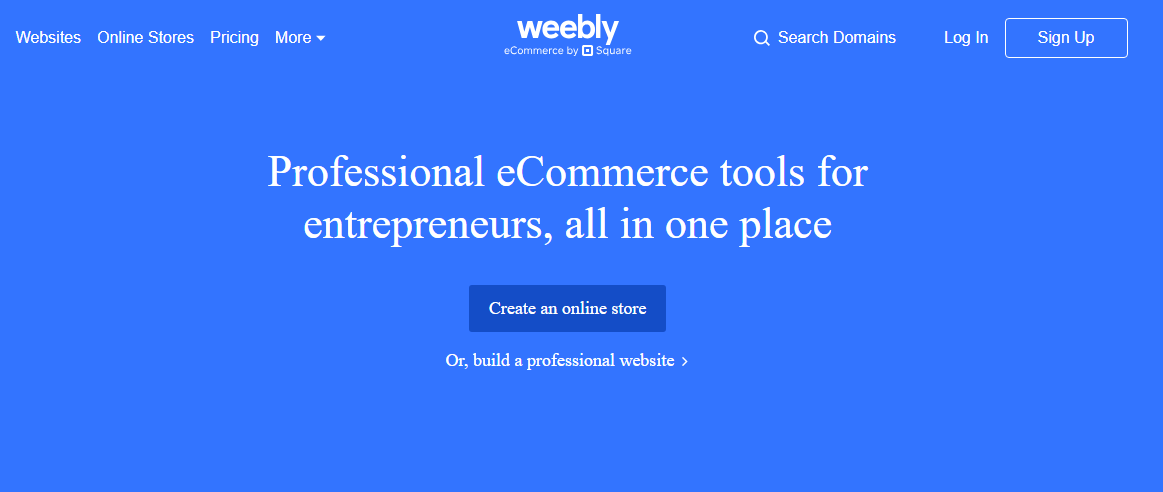weebly homepage - softvér na návrh webových stránok