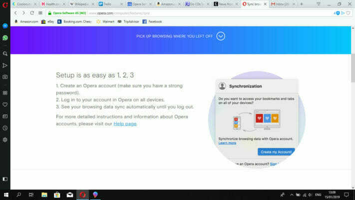 Prohlížeč Opera k opravě chyby poškozeného obsahu