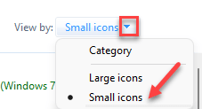 Mínimo de ícones pequenos