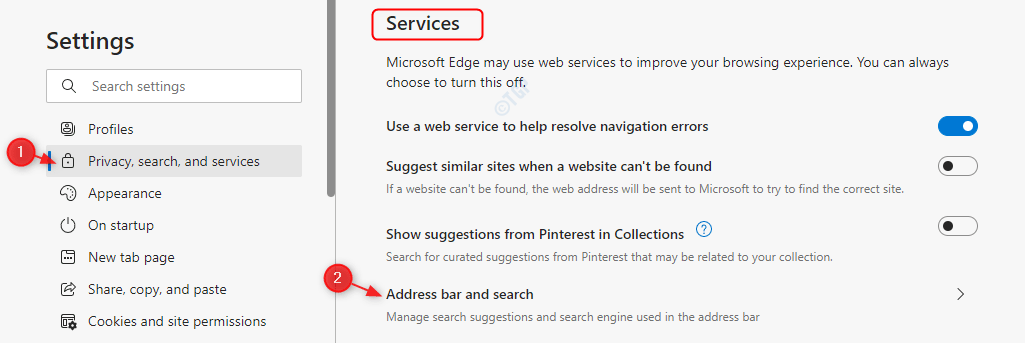 Comment désactiver les suggestions de recherche dans Microsoft Edge