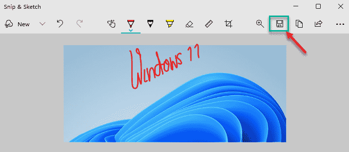 Tallenna Windows 11 min