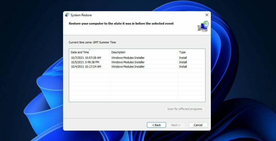 Windows 11-Suchindizierung der Systemwiederherstellung wurde deaktiviert