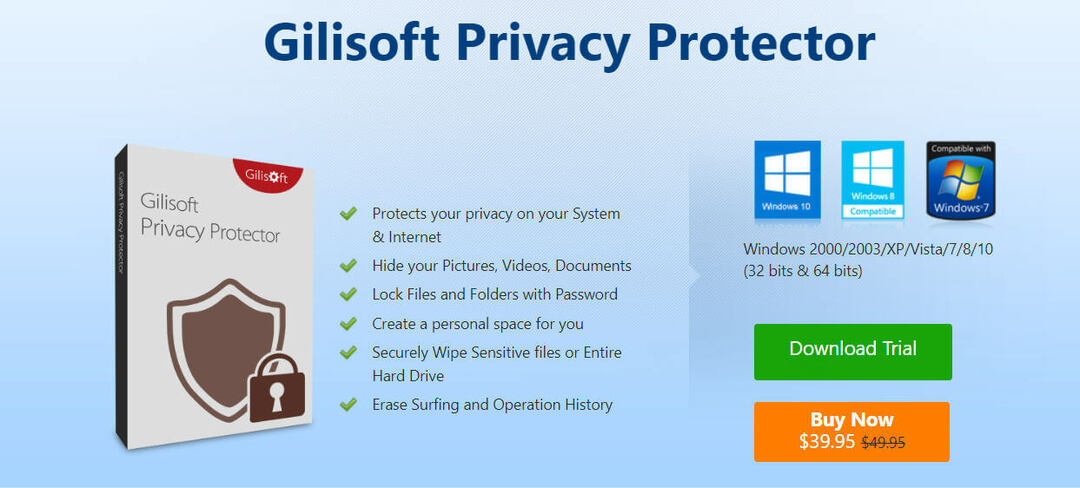 Gilisoft 개인 정보 보호기