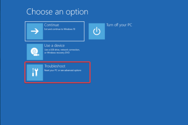 Choisissez une option - Dépannage-démarrage sécurisé activé mais pas actif Windows 11
