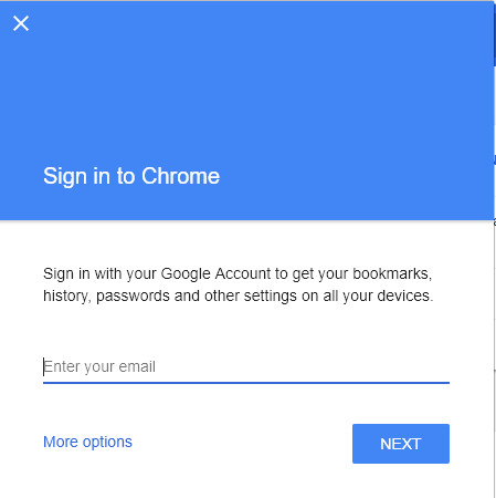 Chrome-login