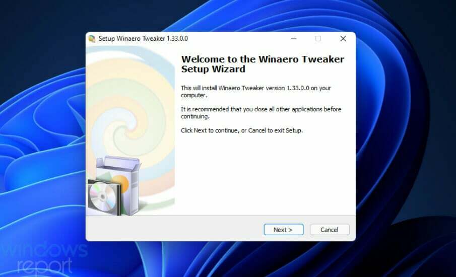 La configuration de Winaero Tweaker désactive l'écran de verrouillage Windows 11