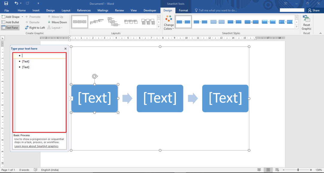 Microsoft Word2016で「SmartArt」を挿入して使用する方法