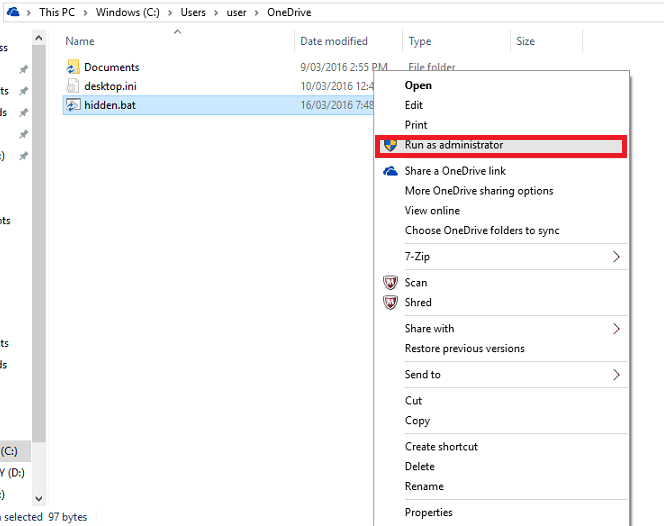 Windows10で秘密の隠しユーザーアカウントを作成する方法