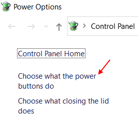 Wählen Sie aus, was Power-Buttons tun