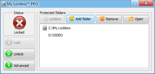 my-lockbox - Zaključavanje privatnosti za win7