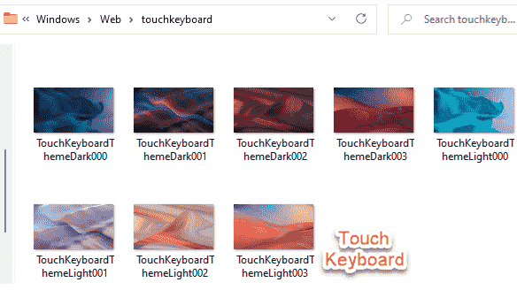 Touch-Tastatur Min