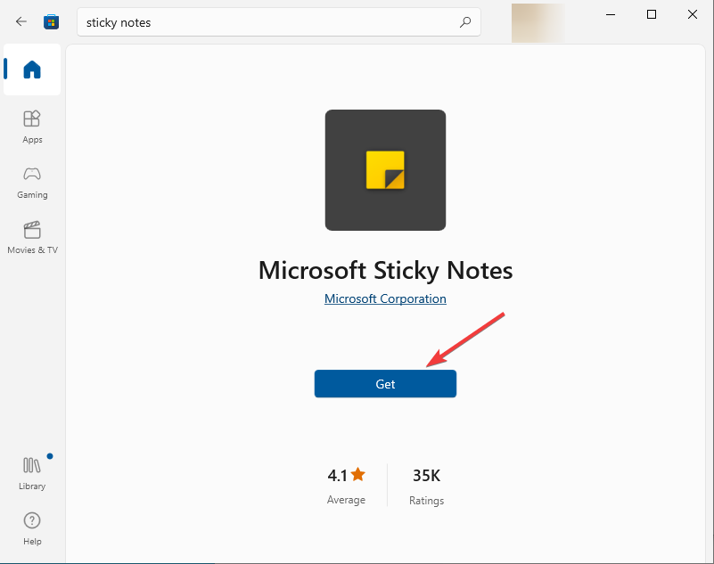 Microsoft Store primește note lipicioase Windows 10
