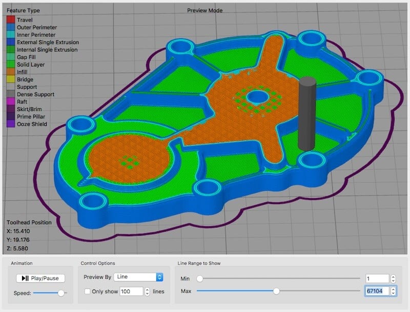 Yksinkertaista 3D for Windows 3D-tulostusohjelmisto Flashforge Creator Prolle