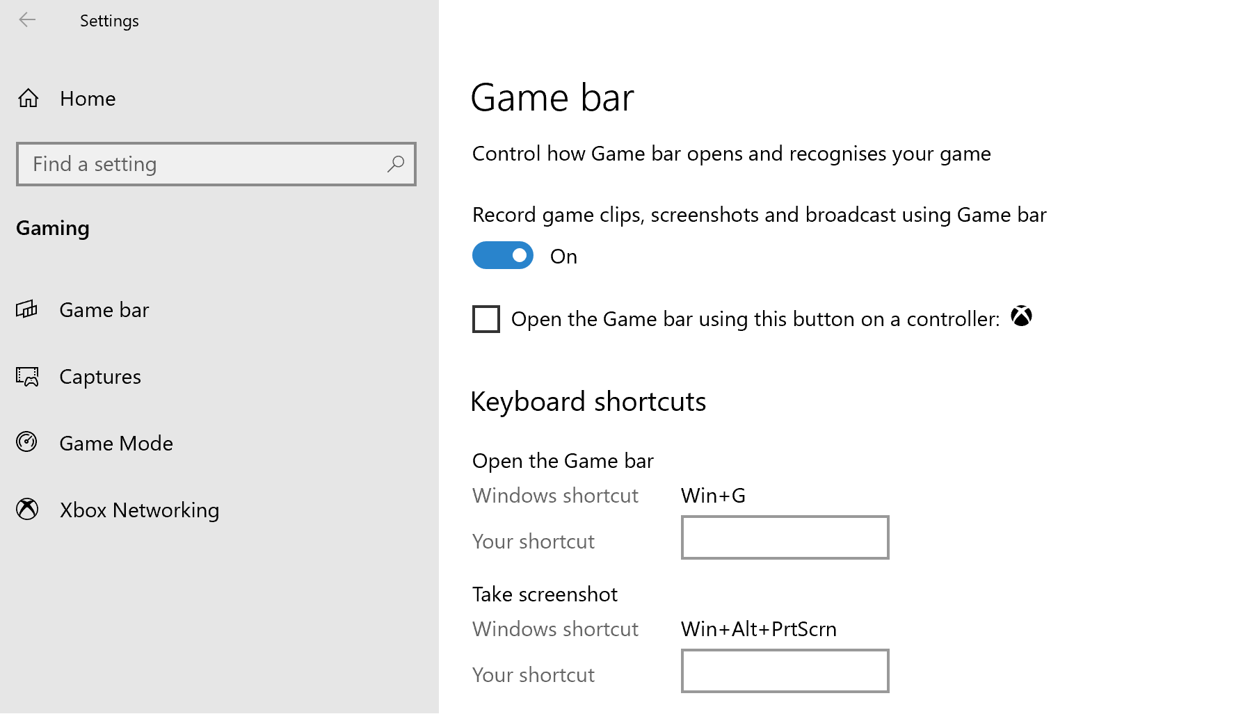 Vaihda lähetysvaihtoehtoon Windows 10-pelipalkissa, jos haluat lähettää sen Mixerin kautta