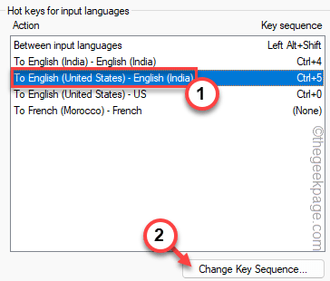 Select English Key Seq ändern Min