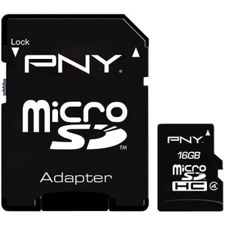 „micro SD“ kortelė ir adapteris