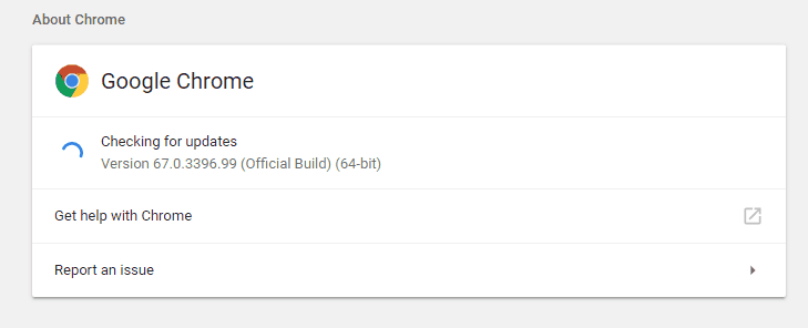 actualizar Chrome no puede encontrar el botón de menú de Chrome