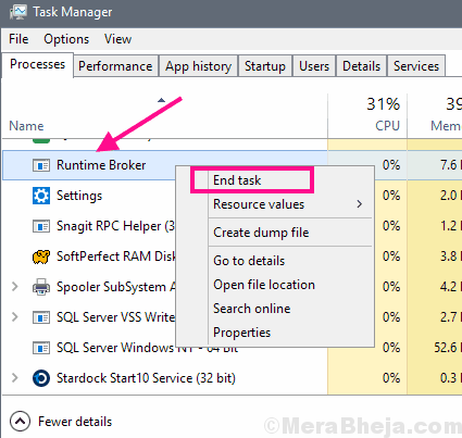 Runtime Windows 10 Calculator nefunguje