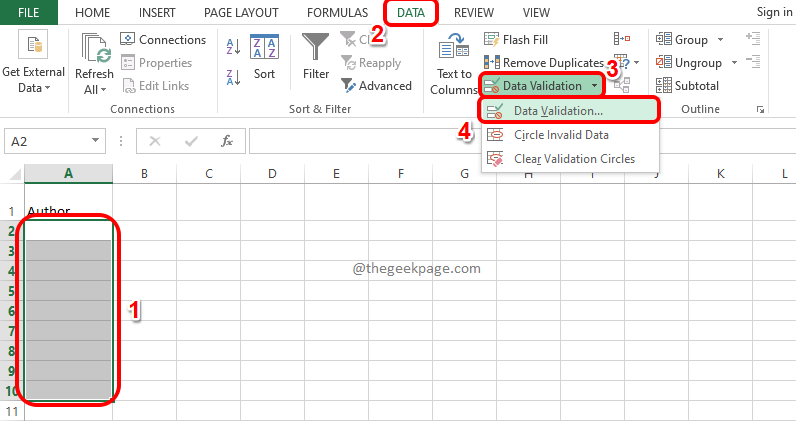 MicrosoftExcelでドロップダウンメニューを追加する方法