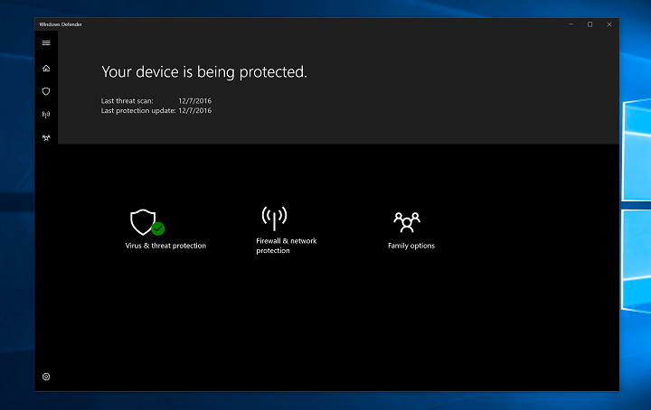 İçeridekilerin kullanımına sunulan yeni Windows 10 Defender uygulaması