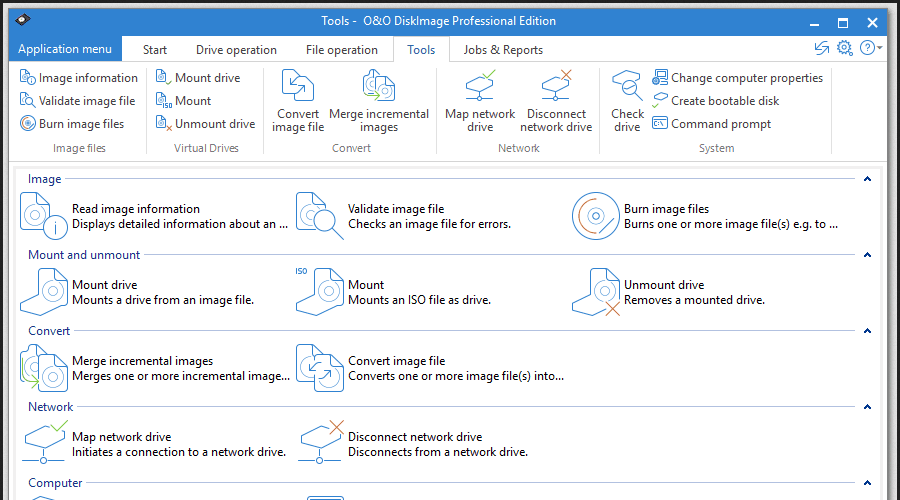 O&O DiskImage software de backup de la computer la computer