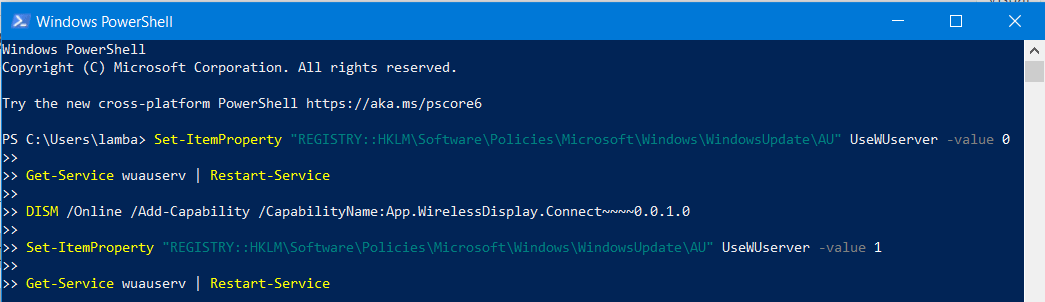 Reparar el error de instalación de la pantalla inalámbrica en Windows 11/10