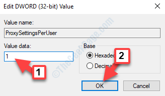 Uredi Dword (32 bit) Vrednost Vrednost Podatki 1 Ok