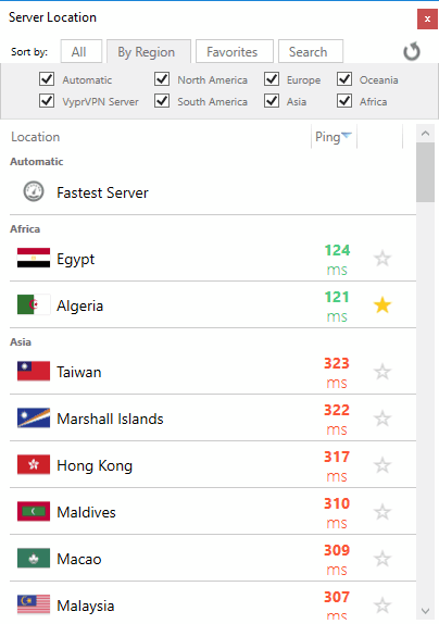 सर्वर vyprvpn समीक्षा