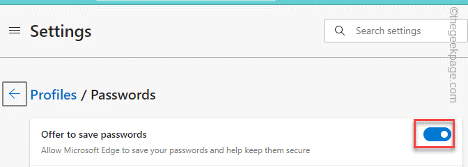 Angebot zum Speichern von Passwörtern Min