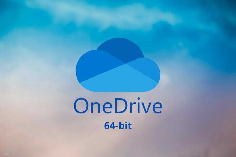Den nye OneDrive 64-bit giver større stabilitet og hastighed