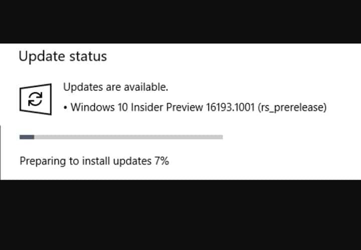 Bogues de Windows 10 build 16193: échec de l'installation, applications non en cours d'exécution, etc.