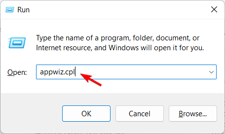 appwiz операційна система зараз не налаштована для запуску цієї програми 