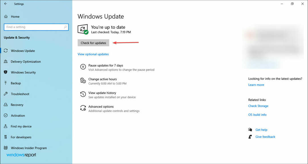 تحقق من وجود تحديثات لإصلاح توقف تنزيل Windows 11