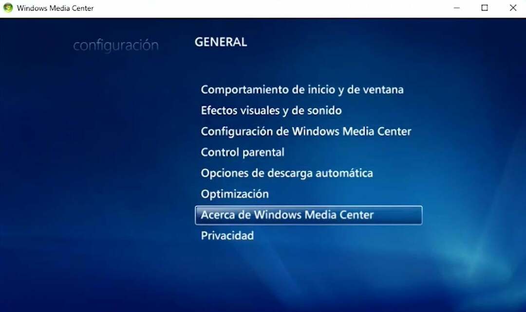 Ovako izgleda stari Windows Media Center u sustavu Windows 11