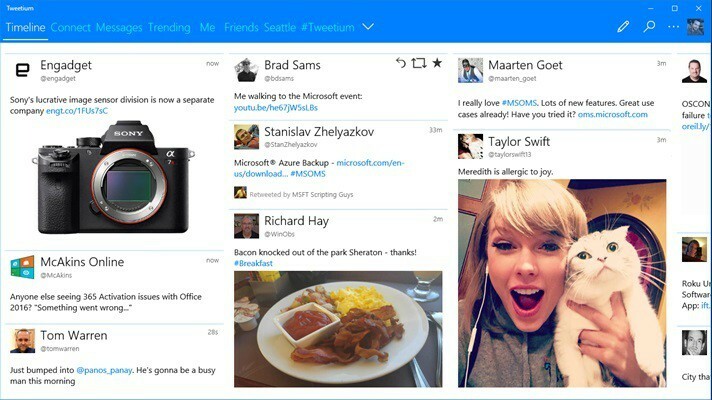 Tweetium-appen oppdatert med full støtte for Windows 10