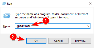 Windows 10 turpina atsvaidzināt vietni gpedit.msc
