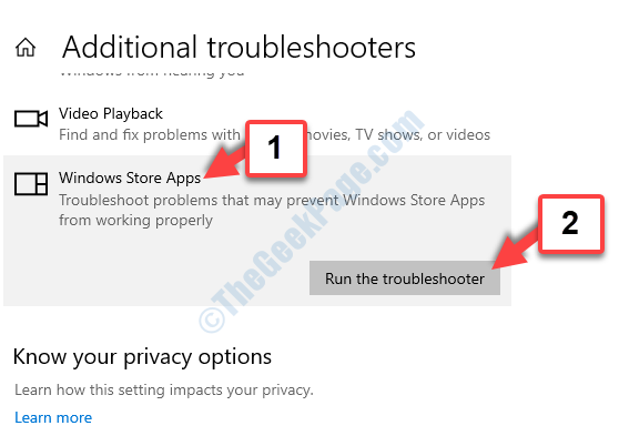 Raskite ir išspręskite kitas problemas „Windows Store“ programos veikia trikčių šalinimo įrankį