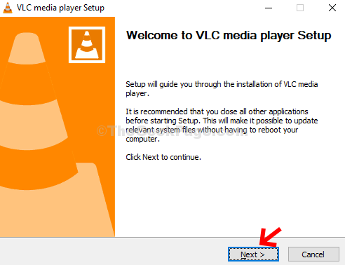 Vlc Media Player-Setup Weiter