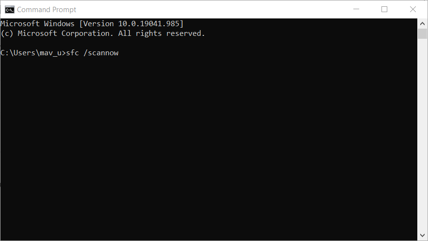 ID události příkazu SFC skenování 7023 Windows 10