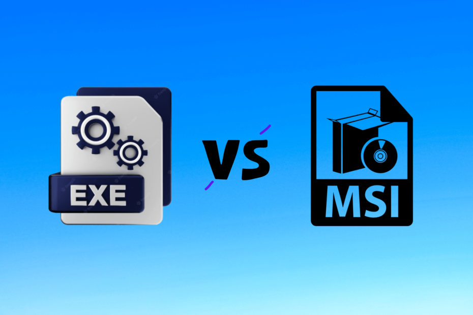 EXE vs MSI ما هي الاختلافات وأيهما أفضل